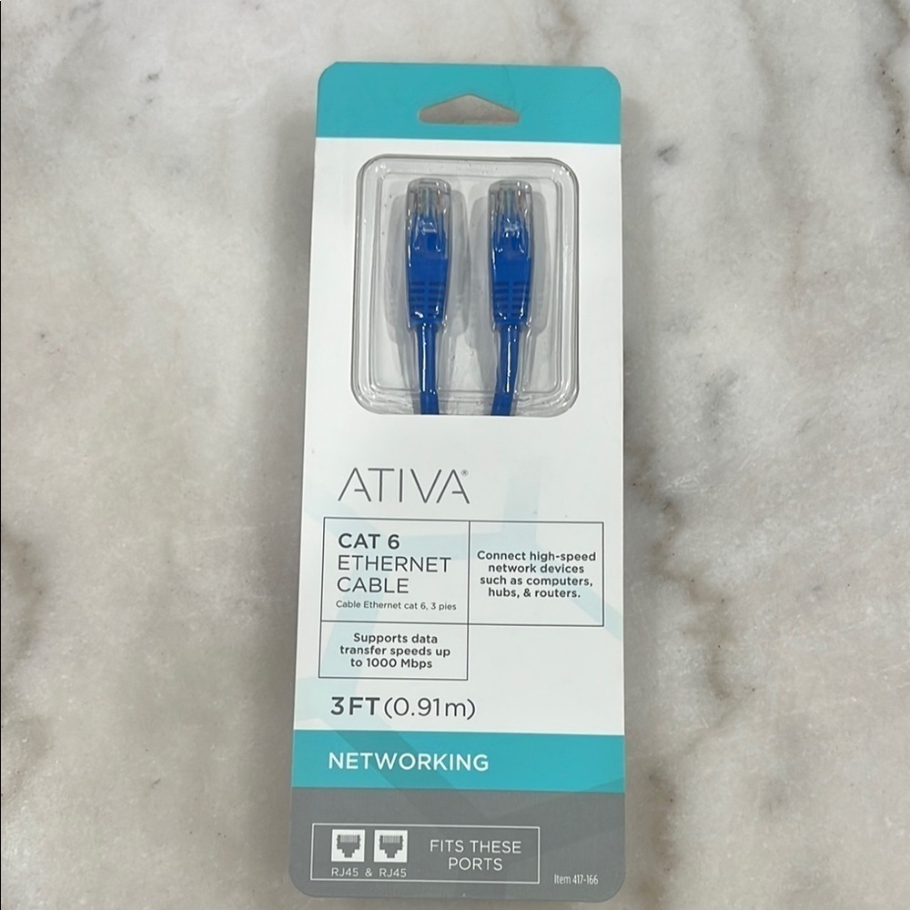 3Ft CAT6 Ethernet Cable NIB